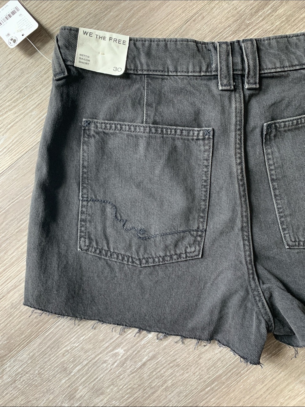 FREE PEOPLE Bettie Sailor Shorts We The Free NWT Black - Picture 8 of 10